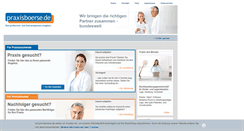 Desktop Screenshot of praxisboerse.de