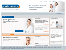 Tablet Screenshot of praxisboerse.de